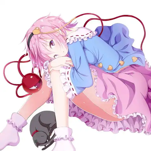 东方地灵殿古明地觉怨霊恐怯少女的同人插画作品
