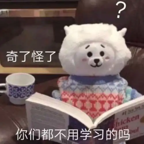 沙雕表情包去学习,速度
