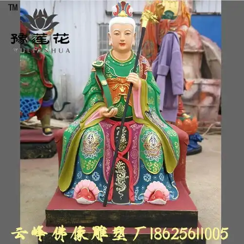 彩绘白玉奶奶神像三山奶奶佛像万山奶奶神像河南佛像雕塑厂家直销
