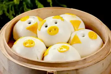 奶黄包,小吃美食,食品餐饮,摄影素材,汇图网
