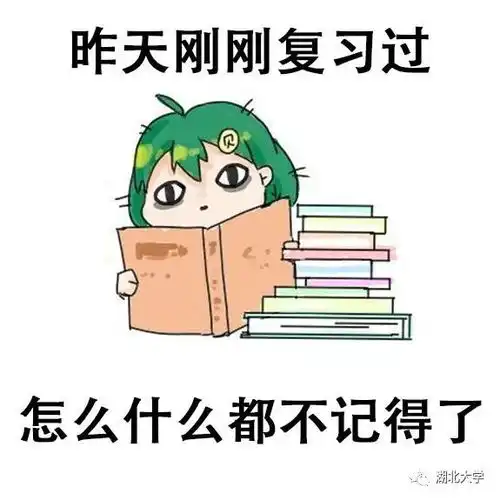 湖大人期末复习专用表情包,总有一款适合你
