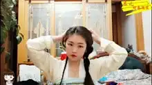 教你一款古风汉服发型,不用发包也可以盘出美美的造型,一看就会
