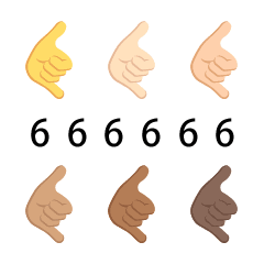 666大写的六聊天动态微信表情
