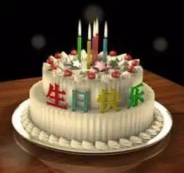 生日蛋糕表情包合集祝你生日快乐
