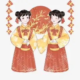 猪年敲锣打鼓贺新年图片素材其他格式下载动漫人物大全
