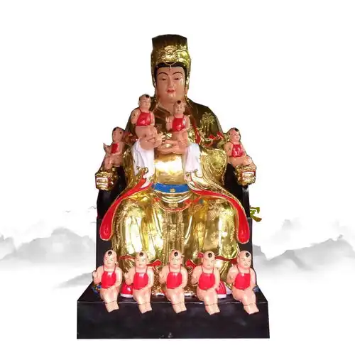 十二老母神像手捧八卦老母神像无生老母佛像树脂玻璃钢材质
