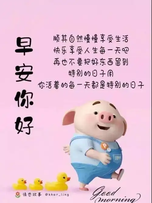 周四最新漂亮早上好动态美图鲜花带字,早晨好幸福暖心的问候表情图片
