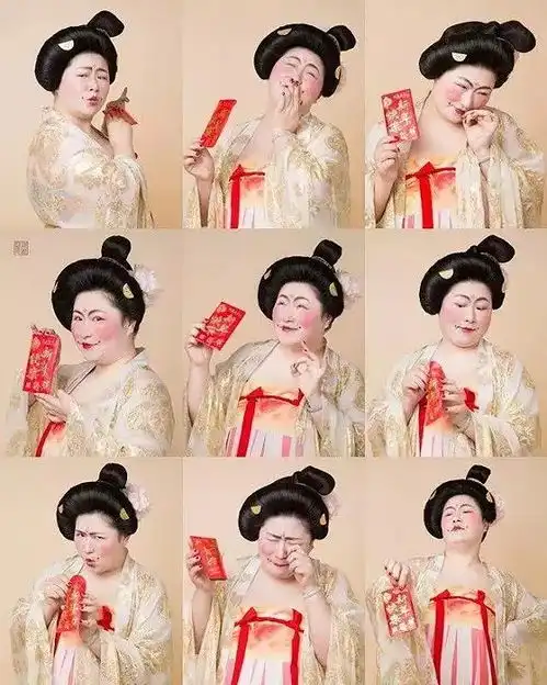 最唐朝的表情包美人火了,我们和她聊了聊
