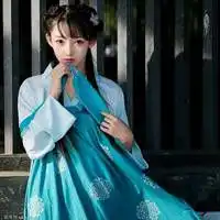 穿汉服的女孩表情包微信头像图片大全
