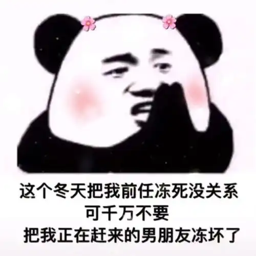 可爱沙雕表情包零下几度,可别冻坏了我的宝贝

