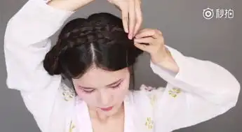 无假发包简单到没朋友的日常汉服发型
